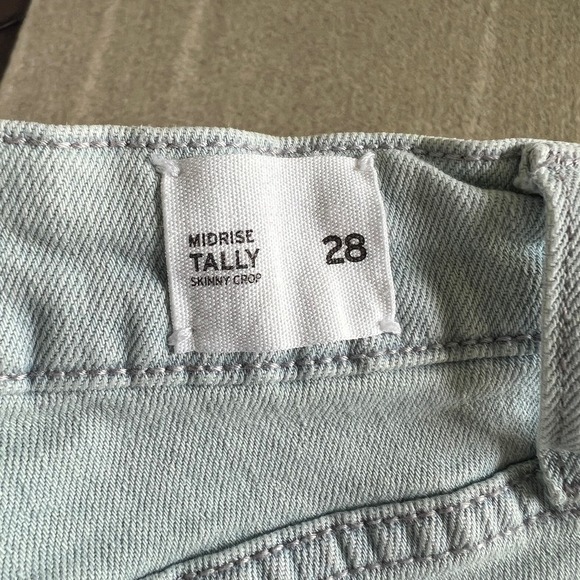 Hudson Tally Jeans Women's 28 Mid Rise Skinny Crop Leg Light Wash Stretch Denim - Picture 7 of 7